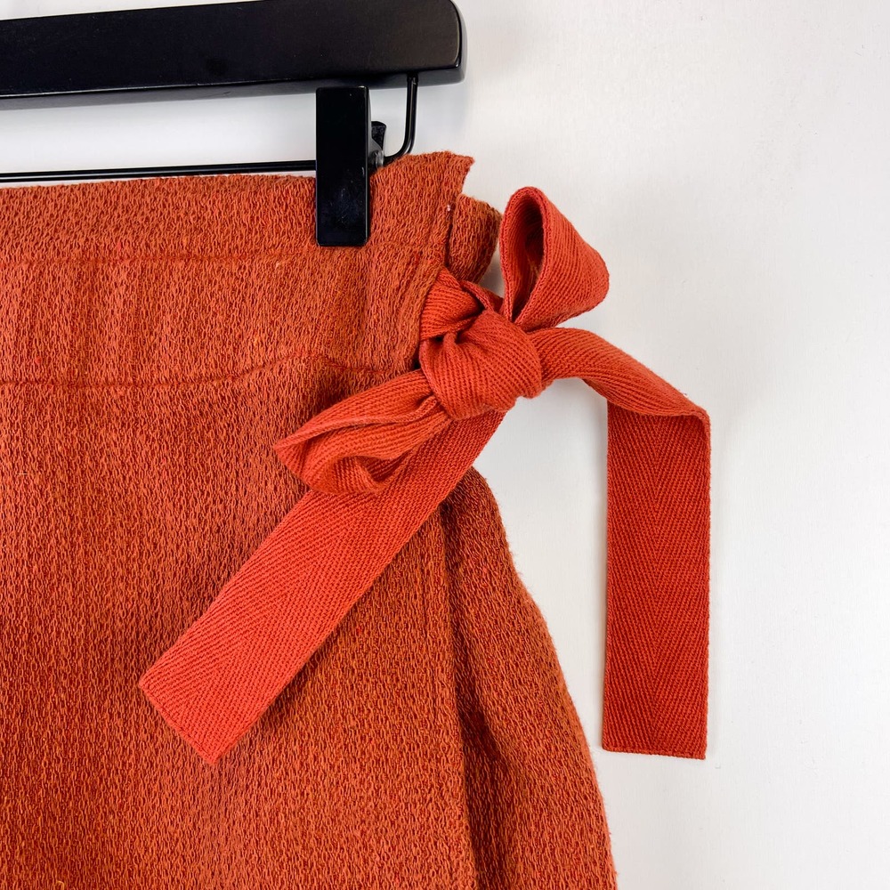 Urban Outfitters (M) Orange High Rise Skort Front Wrap Womens Shorts - Picture 2 of 9